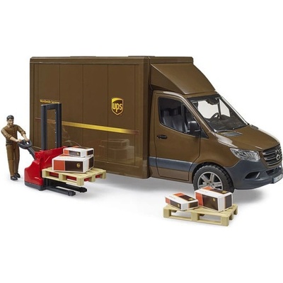 Bruder 2678 Mercedes Benz Sprinter UPS s řidičem a příslušenstvím