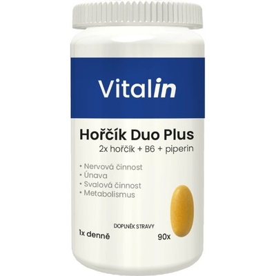 Vitalin Hořčík Duo Plus 90 tablet