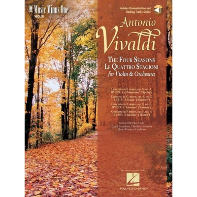 Antonio Vivaldi Čtvero ročních období The Four Seasons noty na housle + audio