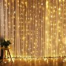 SOLIGHT LED vianočný záves okenný strieborný 300x mini LED 1,2x1,5m časovač 8 funkcií USB IP20