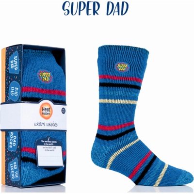 Heat Holders 1 pár ponožky SUPER DAD v darčekovej krabičke