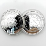 HARAHU Монета Qtum - Сребърна KP13402