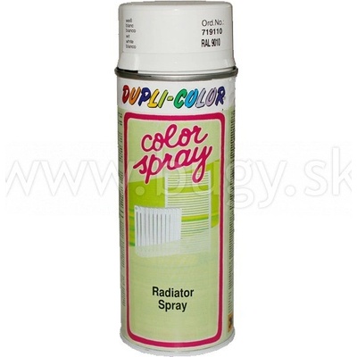 Dupli Color Radiator Spray, Rýchloschnúca farba na radiátory - biela 400ml