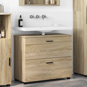 vidaXL Шкаф за баня Сонома дъб 76, 5 x 35 x 64 см (883296)