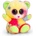 Keel Toys Плюшена играчка Keel Toys Animotsu - Меченце-дъга, 15 cm (SF0435)