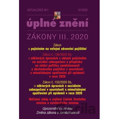 Aktualizace III/1 - Zákon o pojistném na veřejné zdravotní pojištění, Opatření proti koronaviru