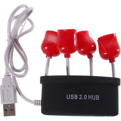 USB 2.0 4Portový hub ve tvaru tulipánů