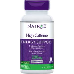 Natrol High Caffeine 200 mg [100 Таблетки]