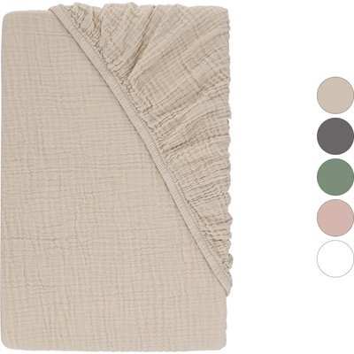 Livarno Mušelínové napínací prostěradlo 180-200x200