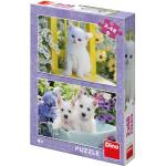 Dino - Puzzle Kitten and westerns 2x48 - 40 - 99 piese