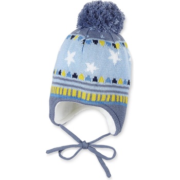Sterntaler Зимна бебешка шапка с пискюл, Sterntaler