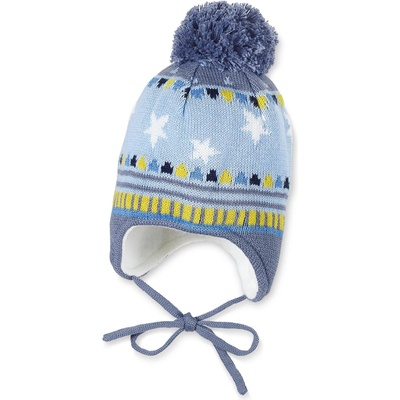 Sterntaler Зимна бебешка шапка с пискюл, Sterntaler