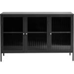 Unique Furniture Черна метална витрина 132x85 cm Bronco - Unique Furniture (44580600)