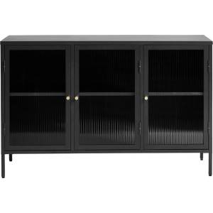Unique Furniture Черна метална витрина 132x85 cm Bronco - Unique Furniture (44580600)