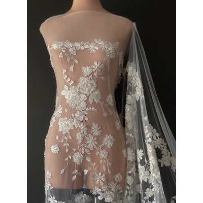 Čipka (LDR-112) Off-white (Mléčno biela) (#1)