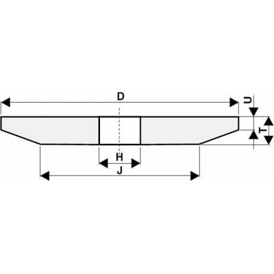 Tyrolit Brusný kotouč kuželový 125 / 68 x 7 / 2 x 32 mm 99BA60K9V40 T428730