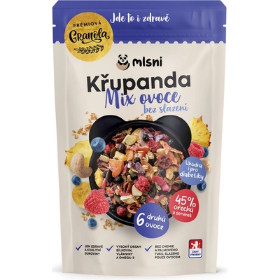 Mlsni Prémiová granola Mix ovoce bez slazení 400 g