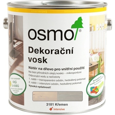 Osmo 3181 Dekoračný vosk intenzívny 2,5 l Kremeň