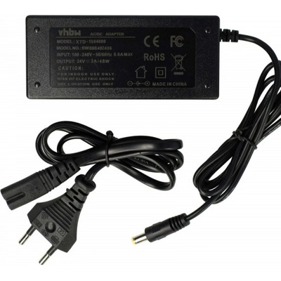 VHBW Зарядно универсален, 48W / 24V / 2A, 5.5mm x 2.5mm (888402406)