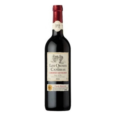 Les Ormes de Cambras Cabernet Sauvignon Pays d'Oc IGP 2022 12,5% 0,75 l (čistá fľaša)