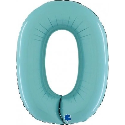 GRABO fóliový balónek ČÍSLICE pastel Modrá 0 66cm,26 nafukovací