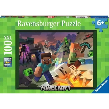 Ravensburger - Puzzle Minecraft 100XXL - 100 piese