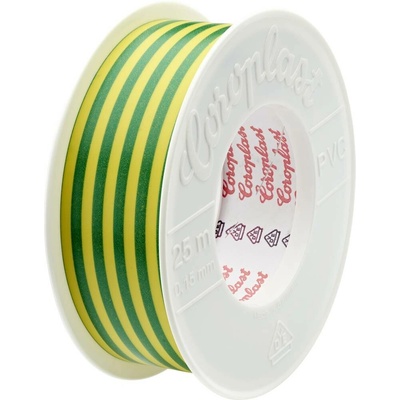 Coroplast 302 PVC 265968 Izolační páska 25000 mm x 30 mm zelenožlutá 1 ks