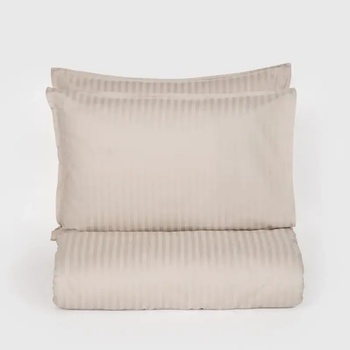 Dilios Спално бельо памучен сатен без долен чаршаф СЕВИЛЯ ЛУКС пясъчно сиво 3 части