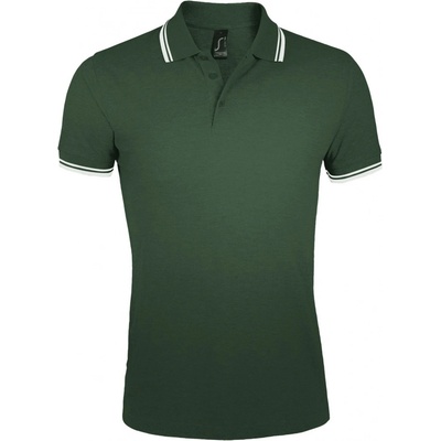 Soľs Pasadena pánske polo triko forest green white