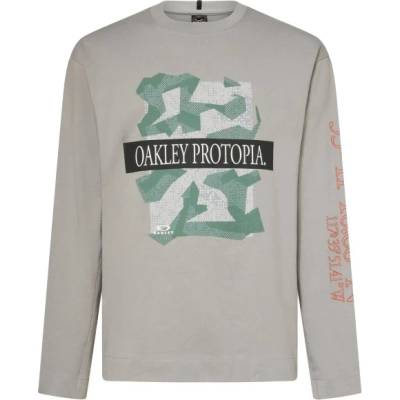 Oakley Мъжка блуза с дълъг ръкав Oakley MTN Ridge L/S Tee Longsleeve - Cement - размер XL (216-7648-0114)