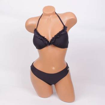 Image 1 of Бански в черен цвят с къдри - чашка В