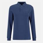 Barbour Блуза с яка Barbour Farmwell Tailored Long-Sleeved Polo Shirt - Navy NY91