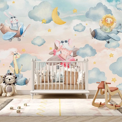 Art gift Тапет за детска стая - Самолети