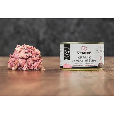 Vetamix králik vo vlastnej šťave 400 g