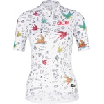 Alé Фланелка с къс ръкав за колоездене Alé Women's Versilia Jersey Graphics Cycling jersey - White - размер 3XL (156-0917-0217)