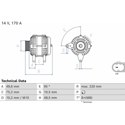 Alternátor BOSCH 0 986 084 740
