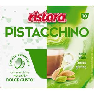 ristora Капучино с шамфъстък Ristora Pistacchino, 10 капсули за Dolce Gusto