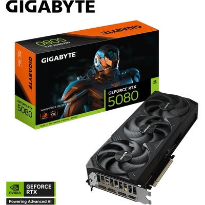 Gigabyte GeForce RTX 5080 WINDFORCE OC SFF 16GB GV-N5080WF3OC-16GD