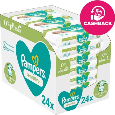 Pampers Sensitive Baby detské čistiace obrúsky 24 x 52 ks 1248 ks