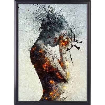 A-Z Reklama CZ Hliníkový zaklapávací rám profil 25 mm - Černý - na plakát formátu A2 – Zboží Mobilmania