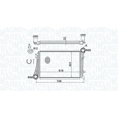 Chladič plniaceho vzduchu MAGNETI MARELLI 351319204240