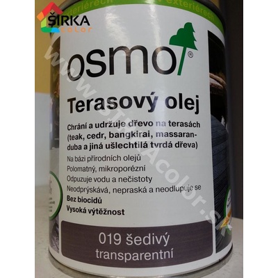 Osmo 019 Terasový olej 2,5 l Sivý