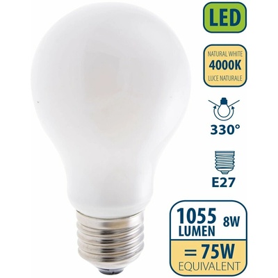 Velamp OPAL FILAMENT žárovka 8W, E27, 4000K