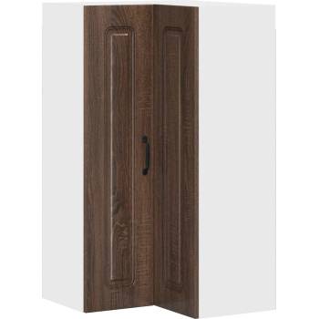 vidaXL Панел за миялна машина Kalmar Кафяв дъб 57 x 57 x 100 см (884821)