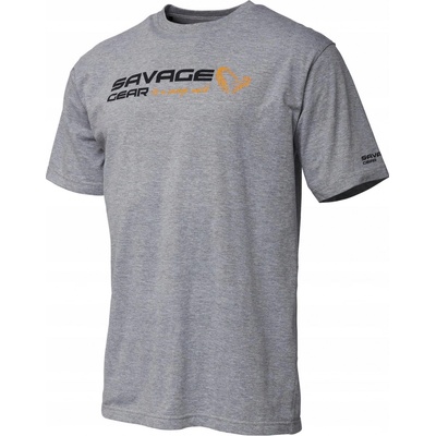 Savage Gear Signature Logo tričko grey melange