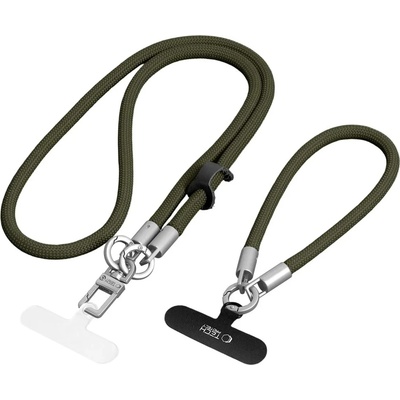 Tech-protect C10S Rope Crossbody & Wrist маслиненозелен/титан (5906302340101)
