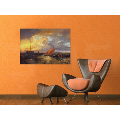 Obraz na plátne SHEERNESS VISTA DAL NORE – William Turner - 100x70 cm
