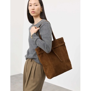 Marks & Spencer Велурена чанта tote с дръжка Marks & Spencer кафява Marks & Spencer | Kafyav | ЖЕНИ | ЕДИН РАЗМЕР