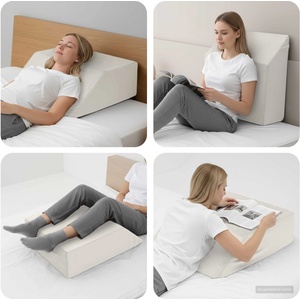 vidaXL Възглавничка за крака 63 x 52 x 19, 5 см Твърд PU пяна Бяло (42020190)