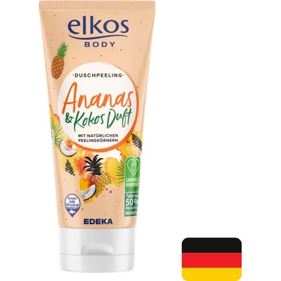 Elkos tělový peeling s vůní ananasu a kokosu 200 ml